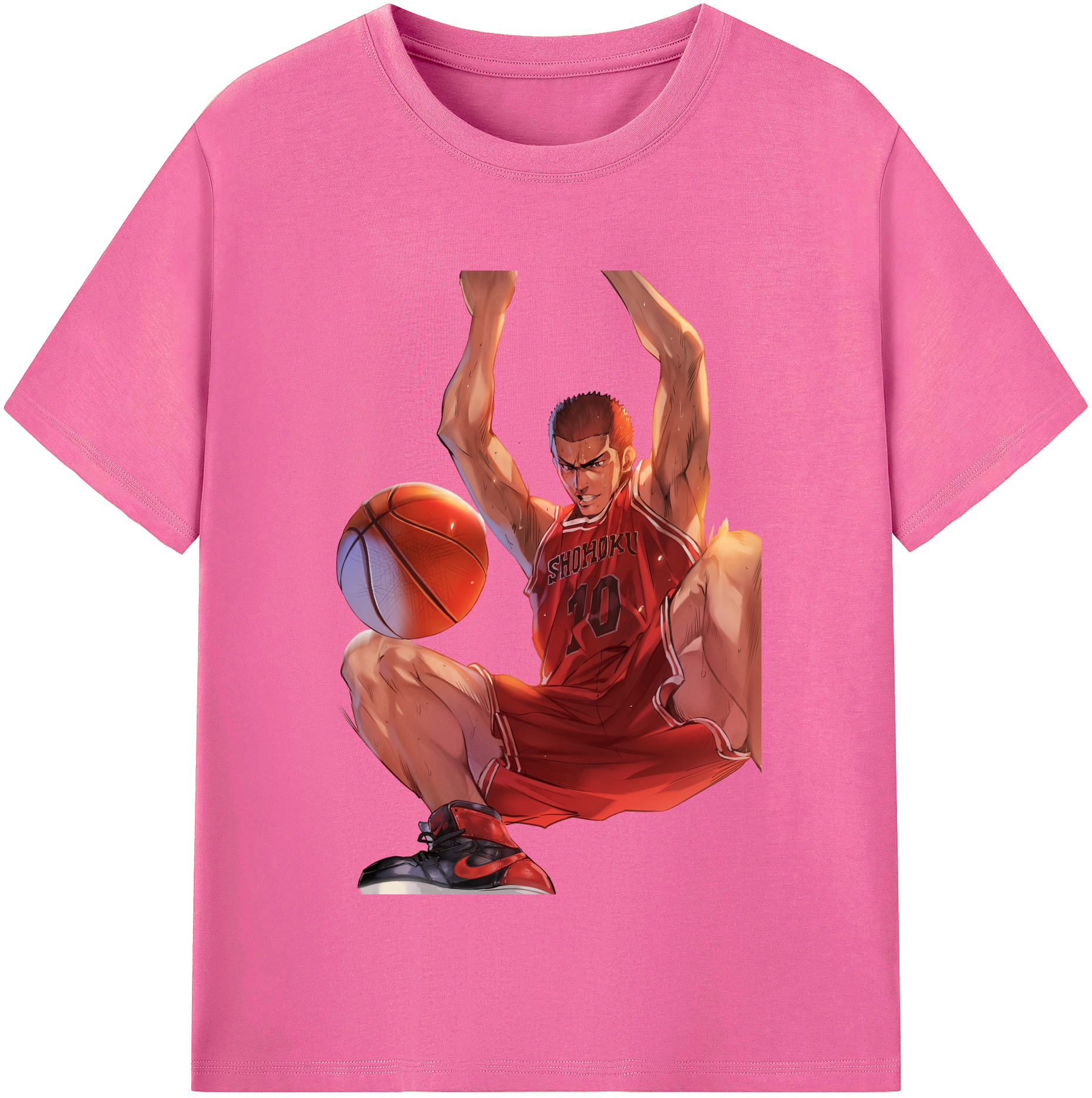 （画像用） SLAM DUNK／スラムダンク レディースカジュアルプリントTシャツ（綿100％）
